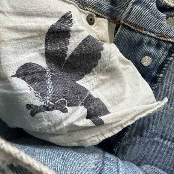 One Teaspoon Bandits Denim Shorts Size 25 - Picture 5 of 6